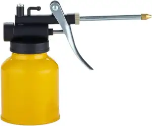 HEXIN Ölkanne Metall mit Pumpe Ölkännchen Ölpumpe Öler Ölspritzkanne mit 2 Arten