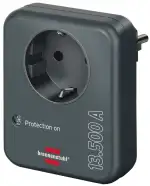 Brennenstuhl Steckdosenadapter mit Überspannungsschutz 13.500 A (Adapter als Blitzschutz für Elek...