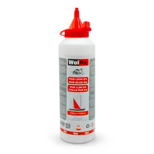Wolfix Holzleim 500g D4 PUR PU Leim Express wasserfest Holz Stark Holzkleber sch
