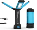 LED Baustrahler Akku, GoGonova Tragbare Arbeitsleuchte mit 8000mAh Batterie, Magnet, 700/1200/220...