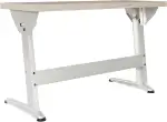 Werkbank 120x49 cm mit Höhenverstellung - Werktisch mit Metallrahmen, Neigungsverstellbar und Sperrholz Arbeitsplatte 40 mm - Perfekt für die Werkstatt, Grau Rahmen