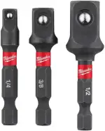 Milwaukee Steckschlüsseleinsatz Adapter 3.Set (1/4 + 3/8 + 1/2)