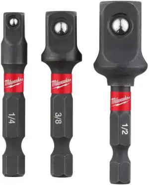 Milwaukee Steckschlüsseleinsatz Adapter 3.Set (1/4 + 3/8 + 1/2)