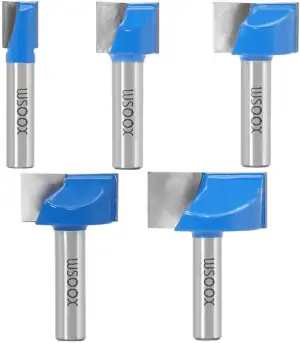 WSOOX 8mm Schaft Bodenreinigung Fräser Set 5 Stück Fräser Schaftfräser Holzbearb