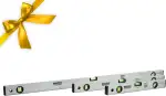 WALTER Wasserwaagen-Set 3-tlg. Wasserwaagen in den Längen 40cm, 60cm und 100cm, für besonders präzise Messungen, angenehme Handhabung durch robustes & leichtes Aluminiumgehäuse