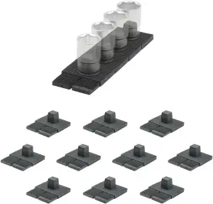 StealthMounts Schubladenstock ½ Stecknusshalter – 10 Stück | Modularer Schublade