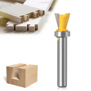 WSOOX Schwalbenschwanz Fräser mit Lager 8mm Schaft Schwalbenschwanz Fräser Bohre