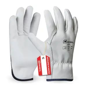 Gebol Driver, 1 Paar Arbeitshandschuhe für Damen und Herren aus 1,1 mm dickem P