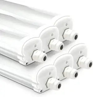 HOFTRONIC - 6er Pack LED Feuchtraumleuchte 150cm IP65-48W 5760 Lumen - 6500K Tag