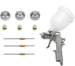 Druckluft-Farbspritzpistole mit 3 Düsen 1.5mm 2.0mm 2.5mm, 600 ml Fließbecher