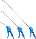 3 Stück Ausblaspistole Druckluft Set, Lang Druckluftpistole Pressluftpistole, Luftblaspistole Düs...