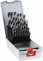 Bosch Professional 25tlg. HSS Spiralbohrer PointTeQ Set (für Metall, ProBox, Zubehör Bohrschrauber)