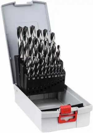 Bosch Professional 25tlg. HSS Spiralbohrer PointTeQ Set (für Metall, ProBox, Zub