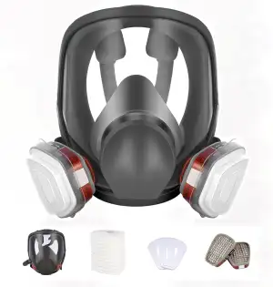 Atemschutzmaske Vollmaske mit 6001 Filter, Staubmasken Atemschutz Feinstaub,Lack
