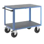 eurokraft | Montagewagen | Tragfähigkeit 500 kg | 2 Ladeflächen aus Kunststoff | Ladefläche 1050 ...