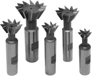PAULIMOT Winkelfräser-Set 5-teilig HSS 13 bis 32 mm 60°