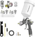 InoKraft Premium D1 LVLP Luftsprühpistolen-Set, einfach zu bedienende Luftspritzpistole für Autos...