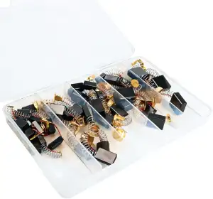 40 Stück Motorkohlen Kohlebürsten für Elektrowerkzeug, 10 Größen (4 Stück/Größe)