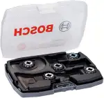 Bosch 5 tlg. Starlock Best of Cutting Tauchsägeblatt Segmentsägeblatt Multitool Set (für Holz und...
