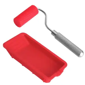 Leimroller Werkzeug Set – Präziser Silikon Applikator mit Farbwanne & Aluminiumg