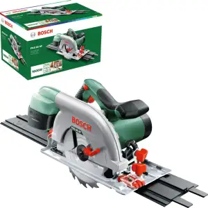 Bosch Kreissäge PKS 66 AF (Präzises Sägen in Holz, 1600 Watt; max. Schnitttiefe 
