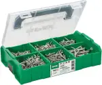 SPAX Montagekoffer, L-Boxx Mini, Wirox A9J, Senkkopf T-Star Plus mit 700 Schrauben in verschieden...