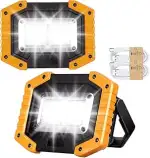 30W LED Akku Strahler Baustrahler Wiederaufladbare Superhell 2000 Lumen Arbeitsleuchte Wasserdich...