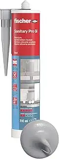 fischer Premium-Sanitärsilikon, Silikon zum Abdichten & Verfugen im Sanitär- und