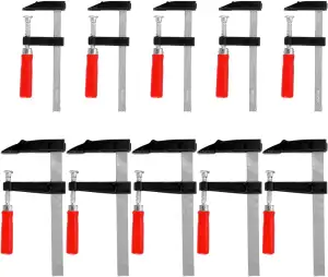 10 Stück Schraubzwingen Set - Schraubzwinge Spannweite 150mm/200mm - Zwingen Mau