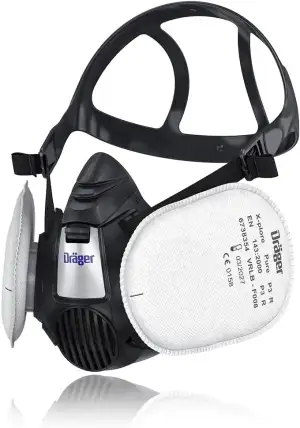 Dräger X-plore 3500 inkl. 2x Pure P3 Filter – Atemschutzmaske Halbmaske für Baua