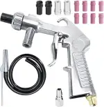 Sandstrahlpistole Druckluft: Sandstrahlen Pistole Kit mit 8 Keramikdüse, 4 Eisendüse, Luftanschlu...