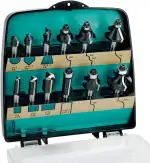 ENT 09012 12-tlg. Fräser Set Hartmetall - Schaft 8 mm - 8 verschiedene Fräser-Kategorien - in hoc...