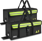 Ebike Akkutasche, 2PCS Feuerfeste Akkutasche bis 2300 °C, 8 Schichten Brandschutzbox, Wasserdicht...