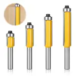 4 Stück Bündigfräser Kugellager Oben, Bündigfräser 8mm Schaft, Ent Bündigfräser, Kanten Kopierfrä...