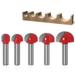 5 Stück Kugelkopffräser Holz,8 mm Schwalbenschwanz Schaft, Fräser für Fräser 8 mm Schaft, Schwalb...
