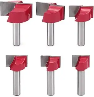 6 Stück 8mm Schaft Bodenreinigung Fräser Set, Fräser Schaftfräser Holzbearbeitun