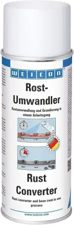 WEICON Rostumwandler 400 ml, Rostkonverter mit Grundierung, neutralisiert Rost und stoppt Korrosion