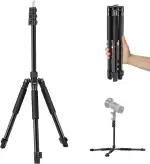 NEEWER Fotografie Lichtstativ, 47–195cm (1,5–6,4 ft) Aluminium-Stativ mit umkehrbarer Studiobeleu...