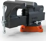 VEVOR 15,2cm Schraubstock 360° Drehbar Sphäroguss Werkbankschraubstock 7,3x8cm Amboss Schraubstock 1