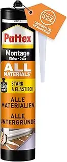 Pattex Montagekleber All Materials, stark haftender Alleskleber, Kraftkleber für innen & außen, K...