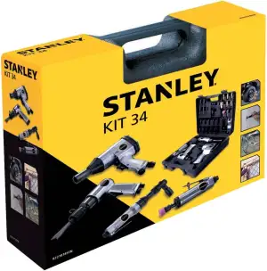 Stanley Druckluftwerkzeug-Set 8221074STN - 34 Teile - Schlagschrauber, Ratschens