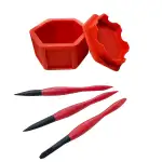 3 Mikrokleber-Pinsel und Glue Pod Set – Hochwertige Holzleimpinsel Mikro-Pinsel Aus Silikon Für P...