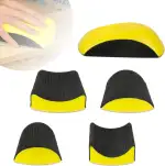 5 Stück 5 Zoll Manueller Schleifklotz, Handschleifer Schleifblock Set für Holzpolieren und Feinsc...