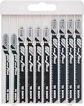 Bosch Professional 10tlg. Stichsägeblatt Set Basic for Wood (für Holz, Zubehör S