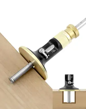 QWORK® Radmarkierungslehre mit Mikro-Einstellfunktion - Präzisions Anreißwerkzeu