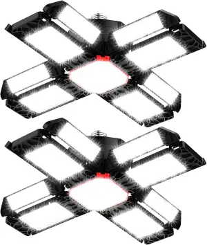 200W LED Garagenleuchte Werkstattlampe Garagenbeleuchtung 2 PCS - 20000LM 6500K 