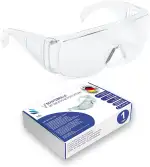 kela 1er Pack Schutzbrille P1S1 I 100% Made in Germany | splitterfreie Arbeitsschutzbrille mit Anti Fog- und UV-Beschichtung I leicht und transparent I Überbrille für Brillenträger Sportbrille