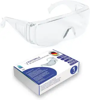 kela 1er Pack Schutzbrille P1S1 I 100% Made in Germany | splitterfreie Arbeitssc