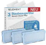 3 Filter für Miele Staubsauger [Compact C1 & C2, Complete C2 & C3, S8340] – 3 HEPA Filter und 3 Motorfilter für Allergiker gegen Feinstaub und Gerüche [S4000, S5000, S6000 & S8000 Series]