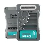 Dlyfull LCD Universal Batterietester für AA AAA C D 9V Digitaler Testgerät für CR123A CR2 CRV3 2C...